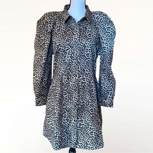 Joe’s Dress The Brody Animal Print Long Sleeves Dress